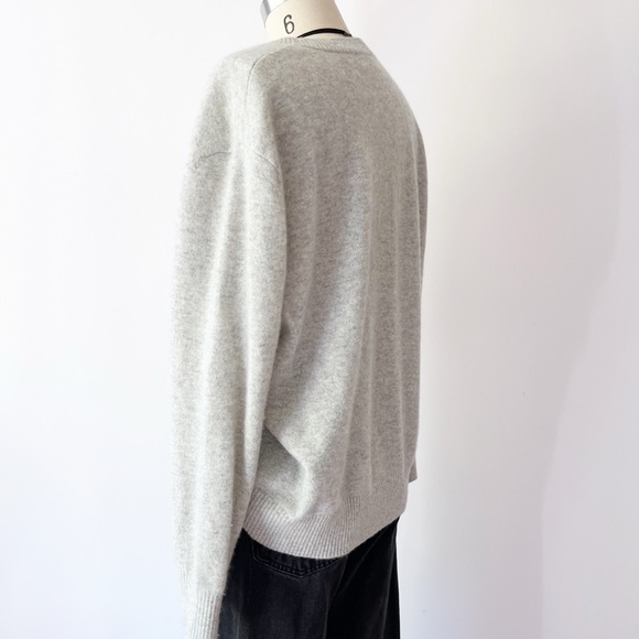 Short Story Gray Cashmere Sweater, Super Soft, Cozy, Knit - Picture 2 of 10